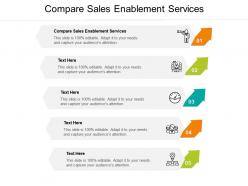 Compare sales enablement services ppt powerpoint presentation icon guide cpb