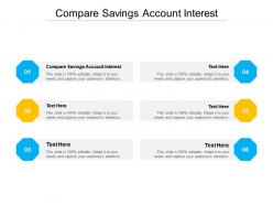 Compare savings account interest ppt powerpoint presentation gallery microsoft cpb