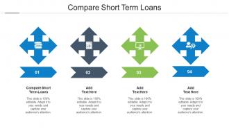Compare Short Term Loans Ppt Powerpoint Presentation File Templates Cpb