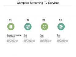 Compare streaming tv services ppt powerpoint presentation file example file cpb