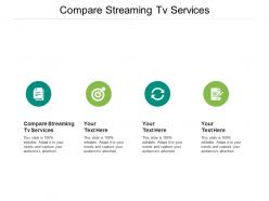 Compare streaming tv services ppt powerpoint presentation infographic template ideas cpb
