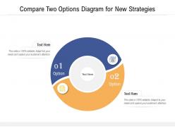 Compare two options diagram for new strategies infographic template