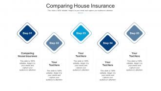Comparing house insurance ppt powerpoint presentation summary slide portrait cpb