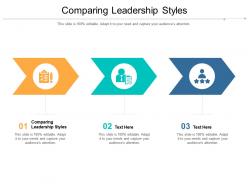 Comparing leadership styles ppt powerpoint presentation inspiration guidelines cpb