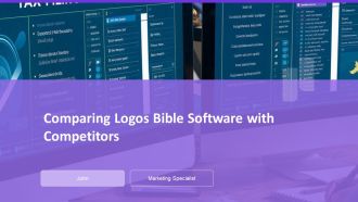 Comparing Logos Bible Software With Competitors PPT Example AT
