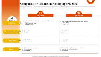 Comparing One To One Marketing Approaches