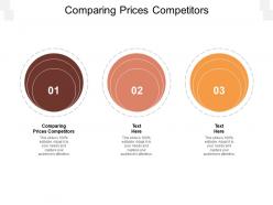 Comparing prices competitors ppt powerpoint presentation gallery introduction cpb