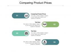Comparing product prices ppt powerpoint presentation summary designs cpb
