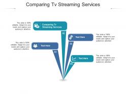 Comparing tv streaming services ppt powerpoint presentation ideas structure cpb