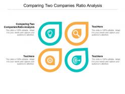 Comparing two companies ratio analysis ppt powerpoint presentation file grid cpb