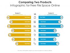 Comparing two products for free file space online infographic template