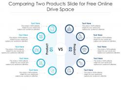 Comparing two products slide for free online drive infographic template