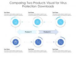 Comparing two products visual for virus protection downloads infographic template