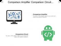 Comparison amplifier comparison circuit triangular wave synchronized supply voltage