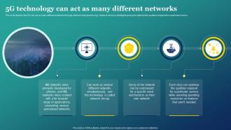 Comparison Between 4g And 5g Based 5g Technology Can Act As Many Different Networks