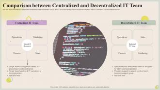 Comparison Between Centralized And Decentralized IT Team