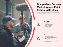 Comparison between marketing and public relations strategy