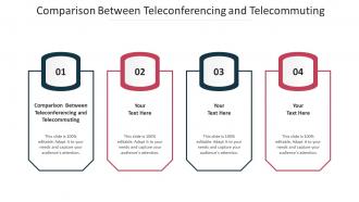 Comparison Between Teleconferencing And Telecommuting Ppt Powerpoint Slide Cpb