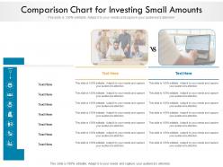 Comparison chart for investing small amounts infographic template
