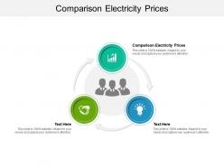 Comparison electricity prices ppt powerpoint presentation portfolio maker cpb