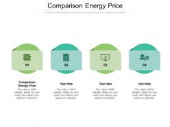 Comparison energy price ppt powerpoint presentation summary brochure cpb