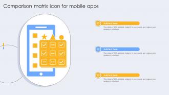 Comparison Matrix Icon For Mobile Apps
