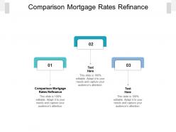 Comparison mortgage rates refinance ppt powerpoint presentation inspiration graphics download cpb