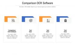 Comparison ocr software ppt powerpoint presentation model ideas cpb