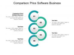 Comparison price software business ppt powerpoint presentation summary aids cpb