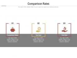 Comparison rates ppt powerpoint presentation model summary cpb