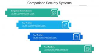 Comparison Security Systems Ppt Powerpoint Presentation Portfolio Master Slide Cpb