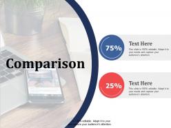 Comparison strategy ppt summary infographic template