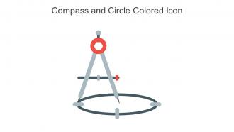 Compass and Circle Colored Icon in powerpoint pptx png and editable eps format