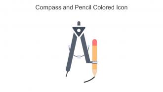 Compass and Pencil Colored Icon in powerpoint pptx png and editable eps format