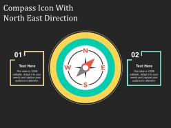Compass Icon With North East Direction