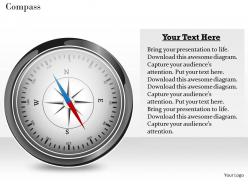 Compass powerpoint template slide