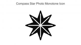 Compass Star Photo Monotone Icon In Powerpoint Pptx Png And Editable Eps Format