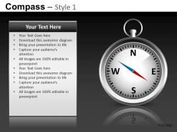 Compass Style 1 Powerpoint Presentation Slides db
