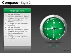 Compass style 2 powerpoint presentation slides db