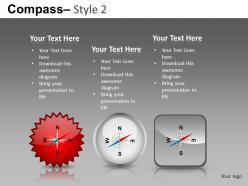 Compass style 2 powerpoint presentation slides db