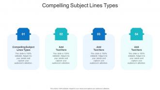 Compelling Subject Lines Types In Powerpoint And Google Slides Cpb