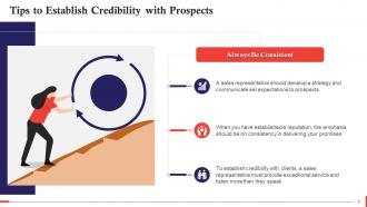 Compelling Ways To Establish Credibility With Prospects In Sales Training Ppt Aesthatic Analytical
