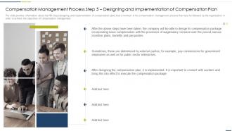Compensation management process step 5 designing and implementation compensation