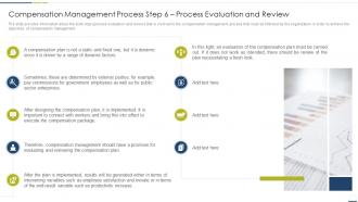 Compensation management process step 6 process evaluation and review