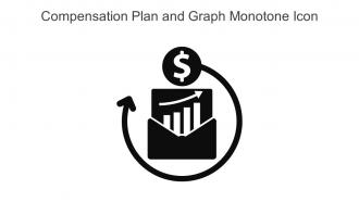 Compensation Plan And Graph Monotone Icon In Powerpoint Pptx Png And Editable Eps Format
