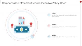 Compensation Statement Icon In Incentive Policy Chart