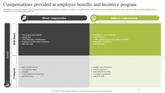 Compensations Provided In Employee Benefits And Incentive Program