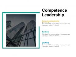 Competence leadership ppt powerpoint presentation pictures information cpb