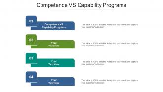 Competence vs capability programs ppt powerpoint presentation outline graphics design cpb