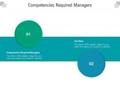 Competencies required managers ppt powerpoint presentation styles model cpb
